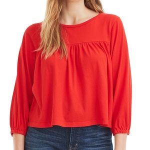 J. Crew Drapey Popover Top